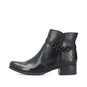 78676-00 Womens Leather Boots Black