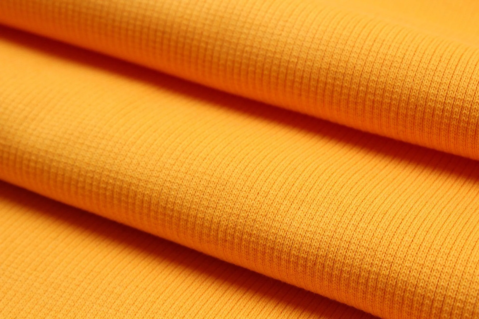 8 Mts Roll - Organic Cotton Stretch Rib 2x2 (Mango Sorbet) - OFFER: 6,50€/MT