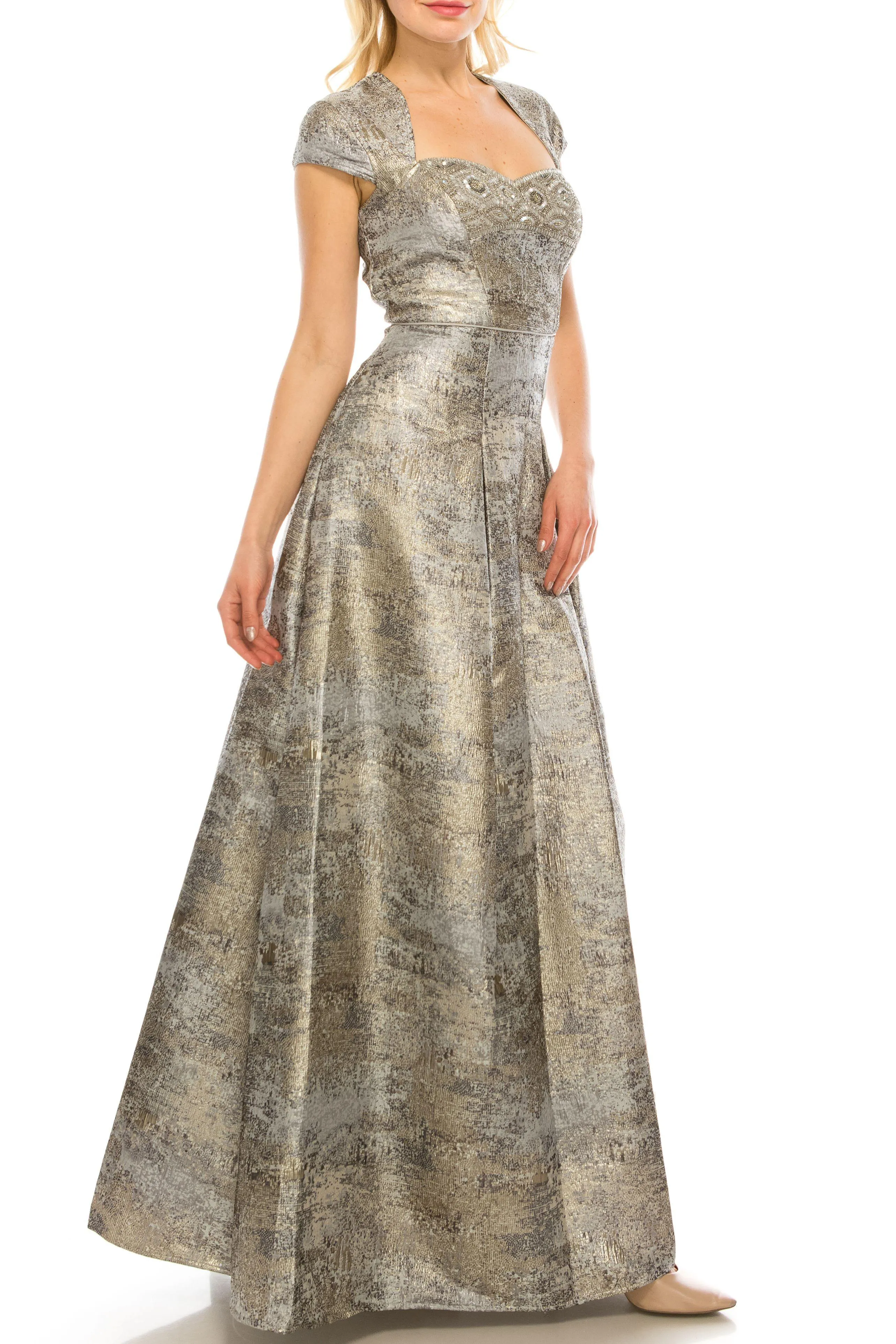 Aidan Mattox Long Formal Beaded Dress MD1E202411