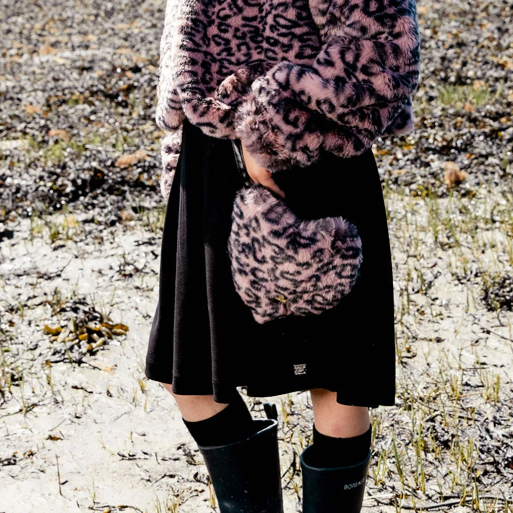 Animal Print Fake Fur Bag - Girl|-|Sac en fausse fourrure avec imprimé animal - Fille