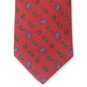 Bespoke Hero Paisley: Tie - Red