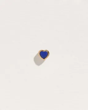 Bezel Heart Stud