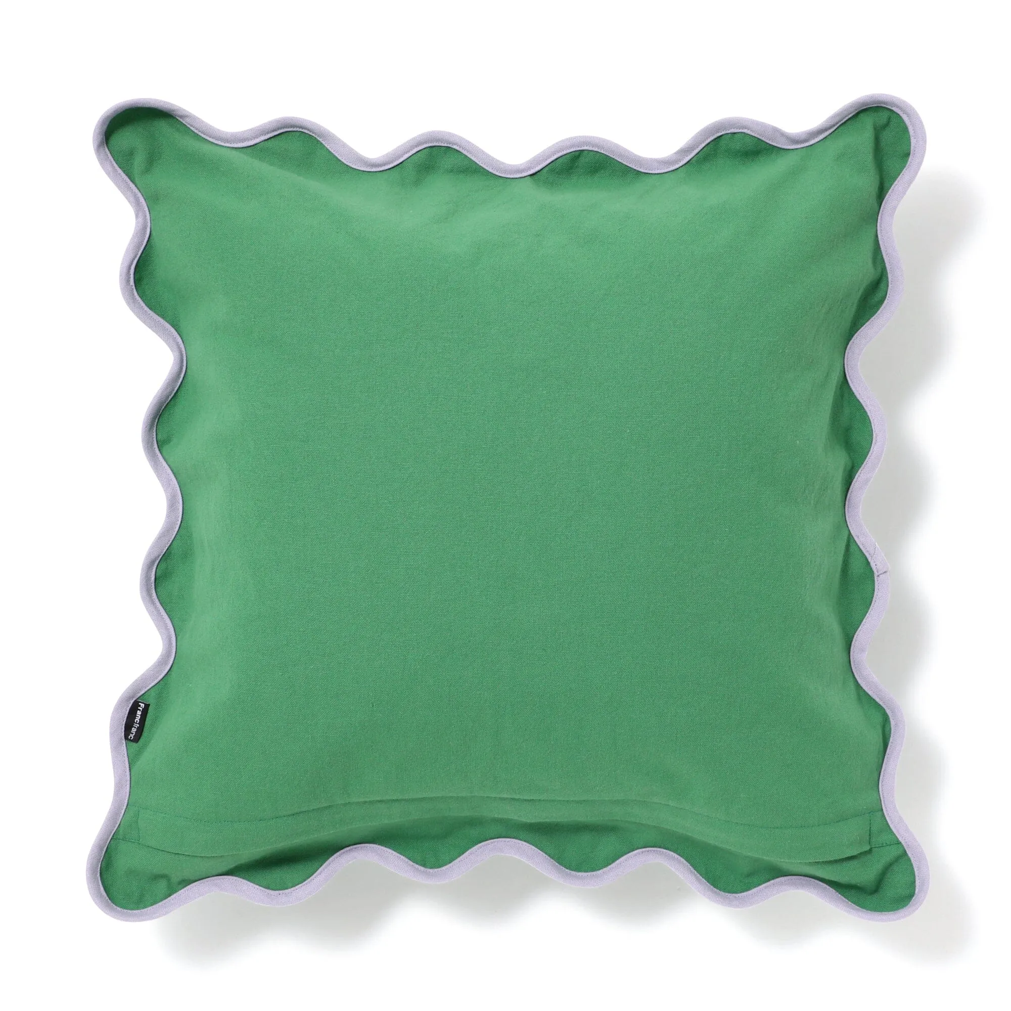 Bicolor Wave Cushion Cover 450 x 450  Green