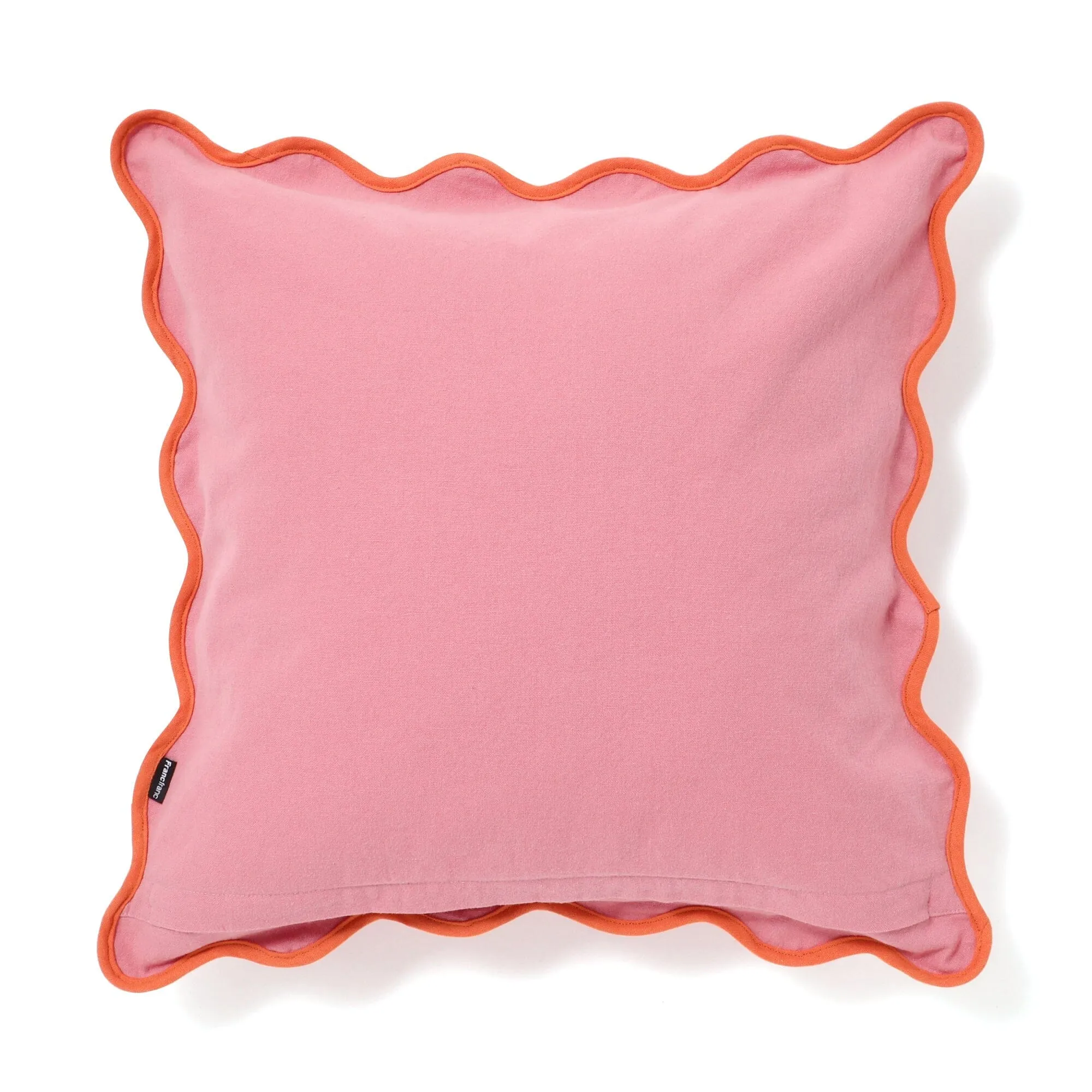 Bicolor Wave Cushion Cover 450 x 450  Pink