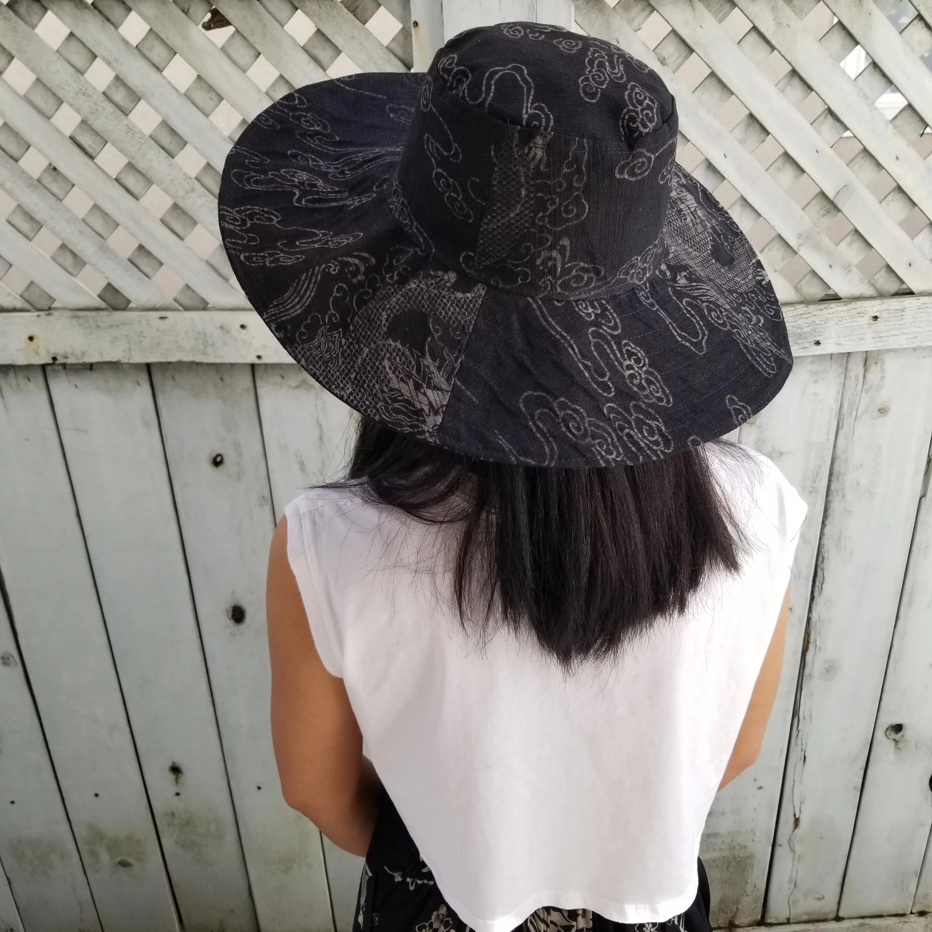 Black Dragon Cloud Sun Hat