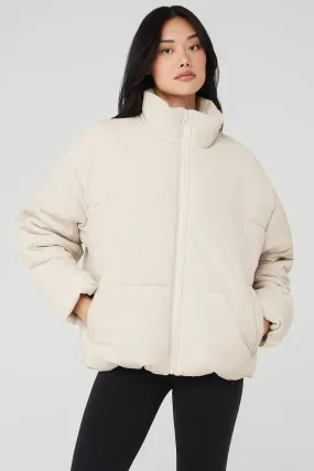 Corduroy Stage Puffer - Bone