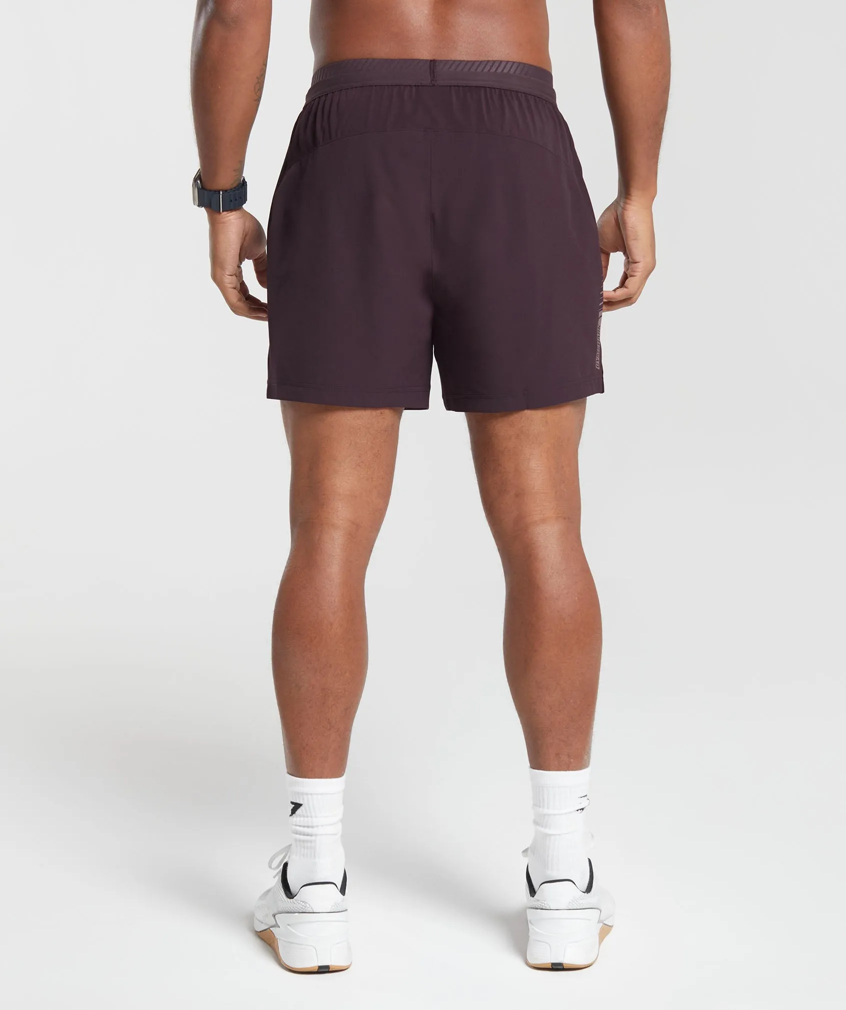 Gymshark Apex 5" Hybrid Shorts - Plum Brown