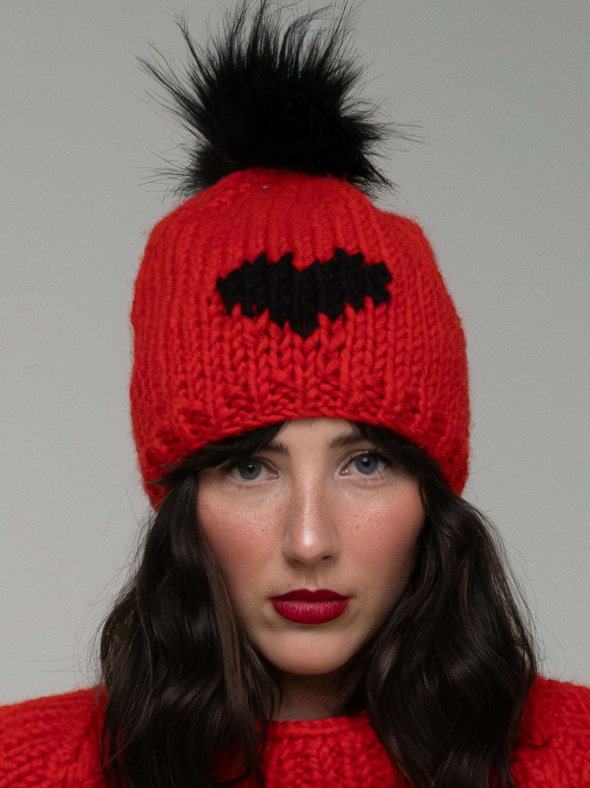 HEART Toque with removable POM