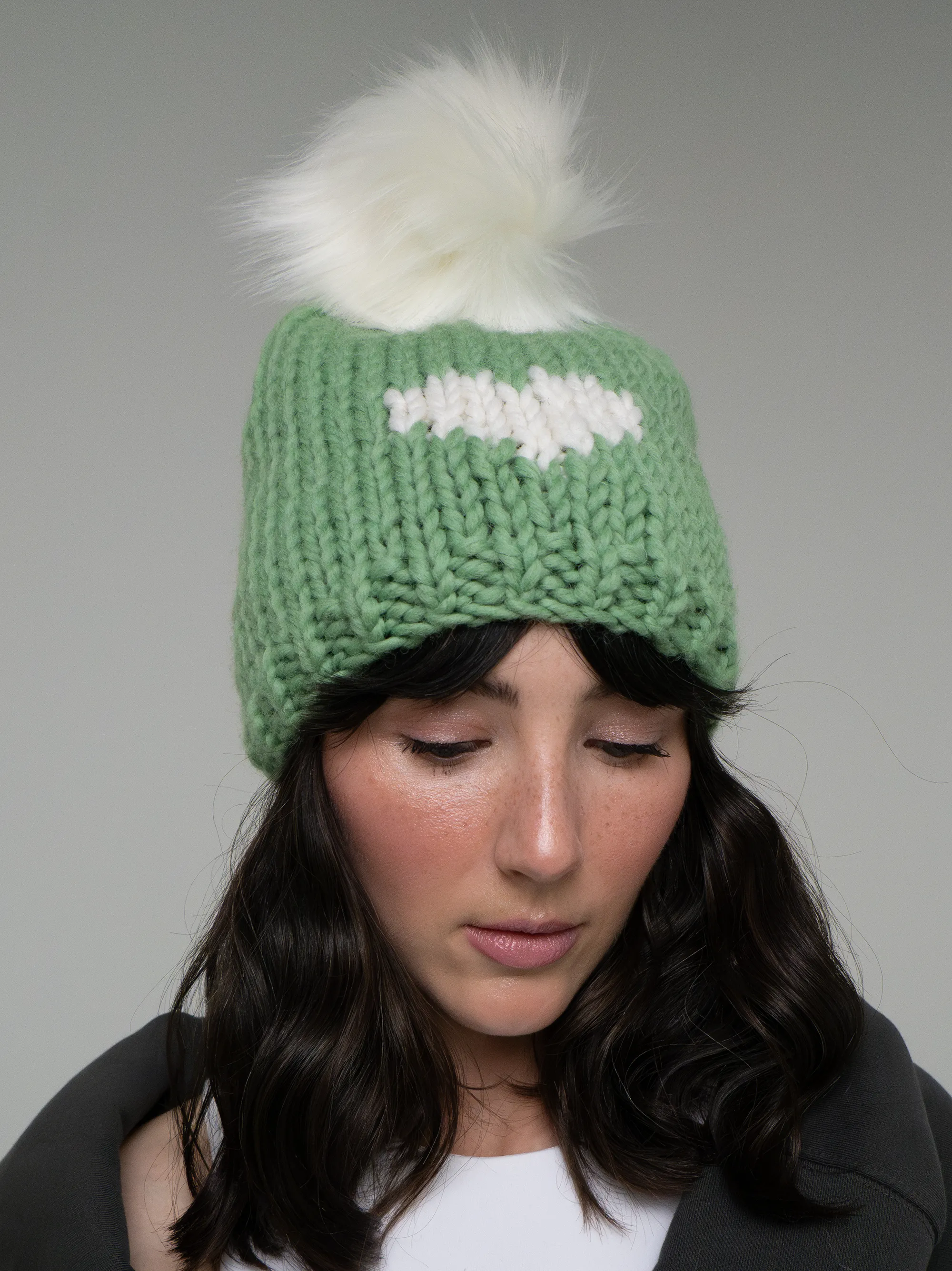 HEART Toque with removable POM