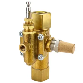 High Flow 3/4 Female 145-175 PSI Pilot / Unloader Check Valve Combo 60 CFM for Gas Compressors