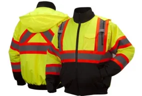 Jacket - Pyramex Hi-Vis Waterproof Winter Bomber Jacket RCJ32