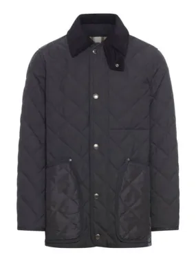 Long Sleeved Quilted Jacket Black