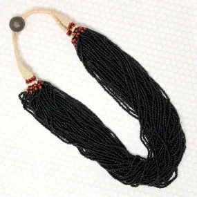 Luxuriant Many Strand Seed Bead Necklace