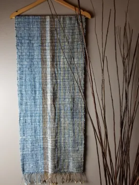 Natural Dyed Indigo Handwoven Cotton Scarf #1