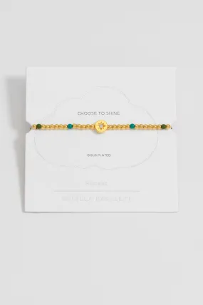 North Star Enamel Bead Bracelet