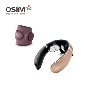 OSIM (Mix and Match Bundle) uNek Pulse TENS Neck Massager   uZap Arm EMS Toning Belt