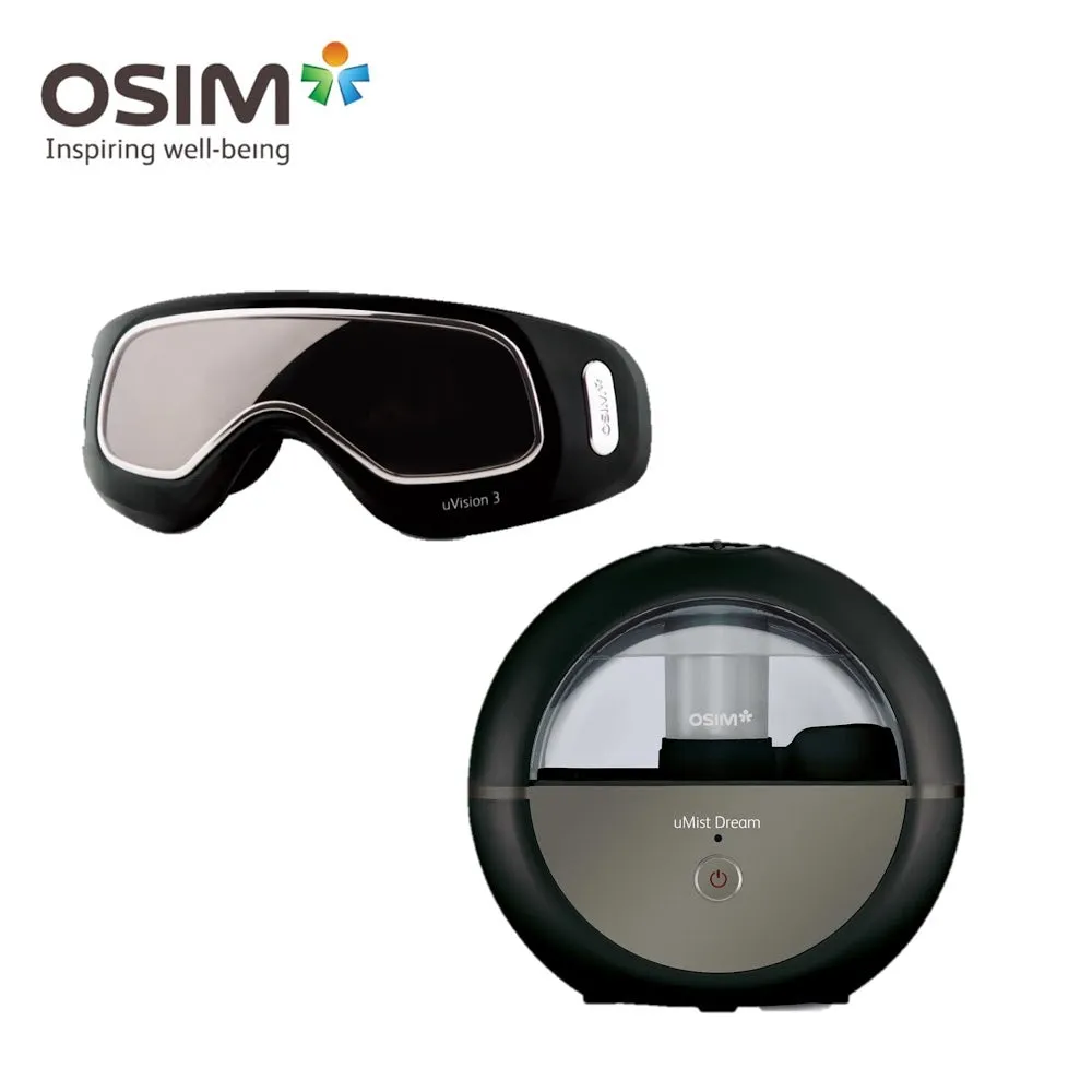 OSIM (Mix and Match Bundle) uVision 3 Eye Massager   uMist Dream Humidifier