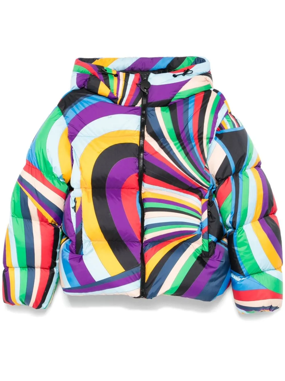 PRINTED NYLON DOWN JACKET