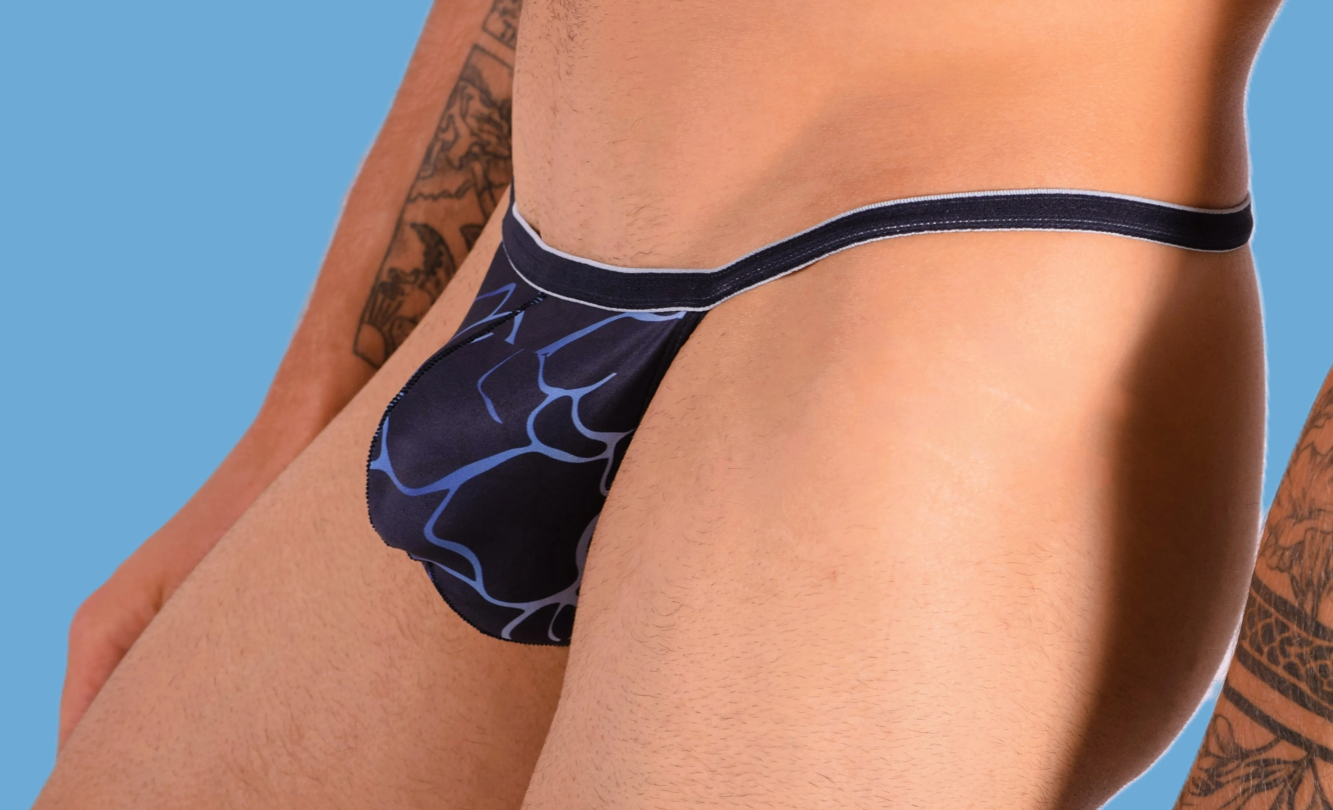 SMU String Artistic Tiny Tanning G-String Navy H10