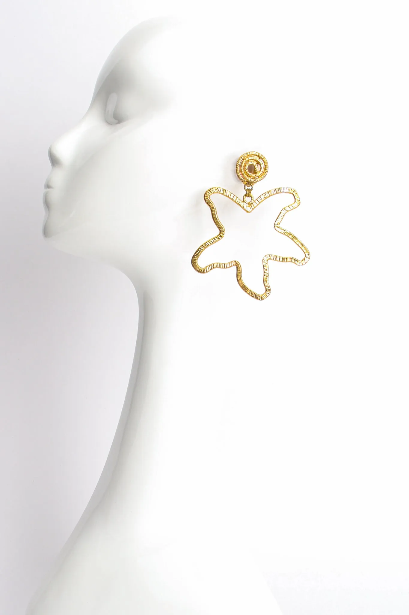 Starfish Hoop Earrings