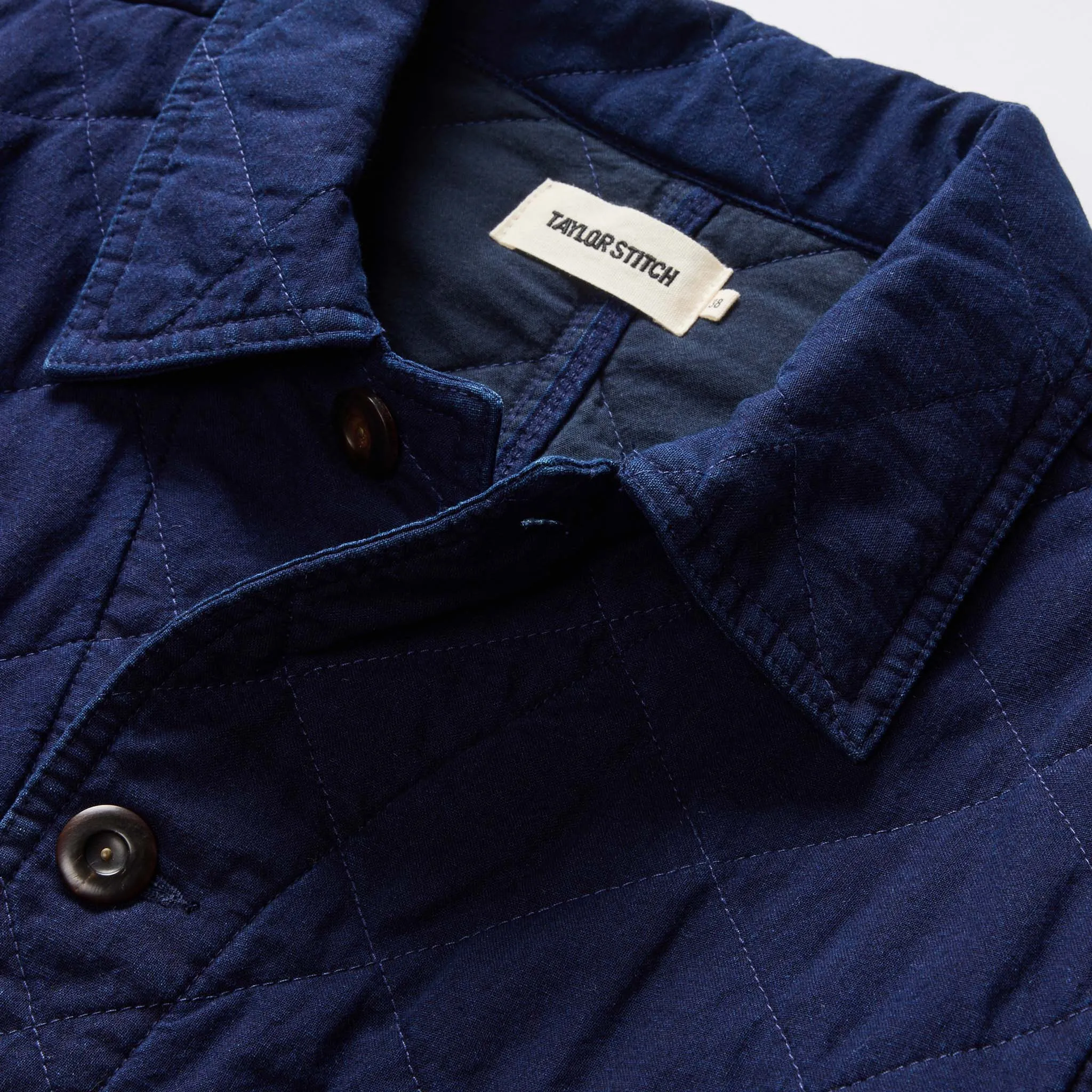 The Ojai Jacket in Indigo Diamond Quilt