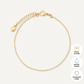 Vibes | Beaded Bliss Clasp Bracelet | 18K Gold-Plated